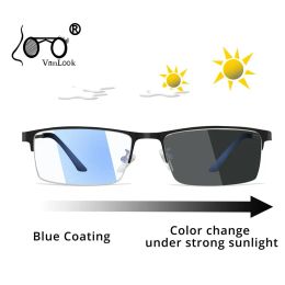 Sunglasses Photochromic Sunglasses Chameleon Lens Blue Light Blocking Men's Glasses for Computer Eyeglasses Gaming Protection Blue Ray