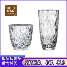 Tumblers Withered Japanese Style Chuxue Cup Vertical Striped Glass Household Heat Resistant Water Glacier Supports Customise