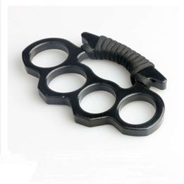 Rope Thickened Tiger Tie Fiberglass Four Finger Brace Aluminum Alloy Self Defense 393115