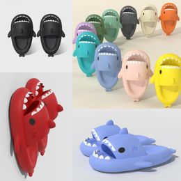 2024 Hot sale Men Women Slippers Shark Slide Sandals Home Outdoor Beach Shoes Cartoon Bathroom Sneakers Non-Slip Soft big size