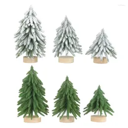 Christmas Decorations Mini Tree Portable Small Realistic Tabletop Decor For Home Room Indoor Outdoor Party Kids Gifts