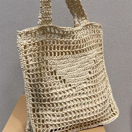 Woman STRAW Shoulder Bags Designers Tote Bag CROCHET Handbags Hollow Out Summer Light Beach Bags NEW