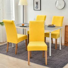 Chair Covers Decoration White Yellow Thickened Cotton Universal Home El Household Right Angle Backrest