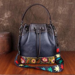 Evening Bags Genuine Leather Handbag Cross Body Bag Women Floral Vintage Designer Natural Skin Female Top Handle Tote Messenger Shoulder