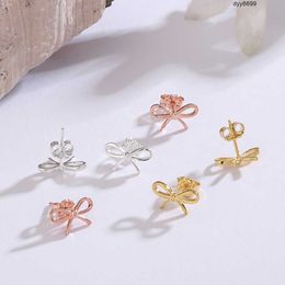 P3wc Stud t Jia Di Jia Earstuds Boutique Jewellery Tiffanyitss Earrings Valentines Day Gift Bow Design Sense