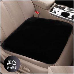 Car Seat Covers Ers Winter Thickened Cushion Hair Short Japanese P Wool Backless Er Drop Delivery Automobiles Motorcycles Interior Acc Ot509