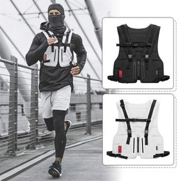 New Multi-function Tactical Vest Outdoor Sports Fitness Men Protective Tops Vest Zipper Pockets Waist Bag T200113267z