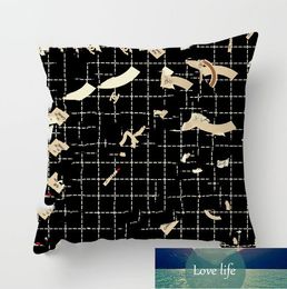 Wholesale Pillowcase Modern Simple Black and White Pillowcase Home Sofa Pillow Cushion Cover