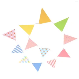 Party Decoration Banner Flags Pennant Triangle Bunting Flag Birthdays Festivals Hanging Decor