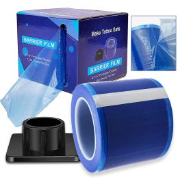 accesories Tattoo Barrier Film 1200 Sheets Blue Tattoo Surface Film Roll Tape Disposable Protective PE Dental Bandage Tattoo Accessories