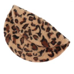 Berets Leopard Print Beret Women Hat Cap Hats Accessories Lady French Fur Women's Has