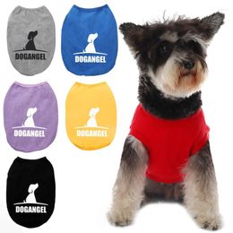 Dog Apparel Spring Autumn Fashion Love Letter Vest Golden Hair Teddy Pet Large Medium Puppy Clothes Clothing