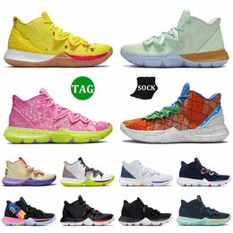 Kyrie 5 Basketball Shoes Spongebobs Patrick Pineapple House Women Mens Trainers UFO Galaxy Have A Day Oreo Mamba Mentality Ikhet Splatters Friends Sports Sneakers