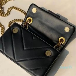 Designer Crossbody Bags Chains Leather Messenger Bag Small Flap Shoulder Bags Black Tote Bag Wallet