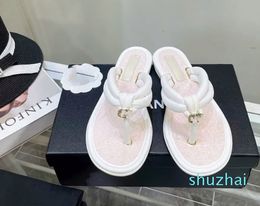 2024 Flip Flops Women Designer Slipper Slide sandals Summer Brand Shoe Booties Classic Beach Leather Sandals Women Women