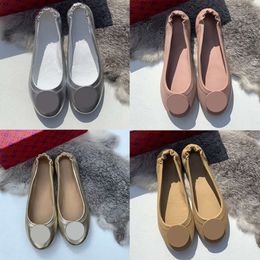 Fashion Flat Sandals Women Ballet Shoes Dress Shoes Lazy Casual Loafers Party Leather Insole Outdoor Sandal With Box 524