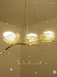 Pendant Lamps Nordic Simple Modern Living Room Lamp Bird's Nest Theme Restaurant Creative Personality Bar Bedroom Coffee Shop