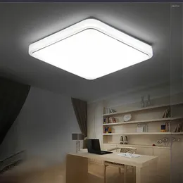 Ceiling Lights Bedroom Light Kitchen Bright Square Button Switch Led Low Consumption Office No Flash Study Decoration Living Room Home