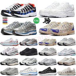 2024 designer p-6000 casual shoes p6000 running shoes for men women sneakers triple black white Khaki Metallic Silver Racer Blue coconut milk outdoor sports trainers