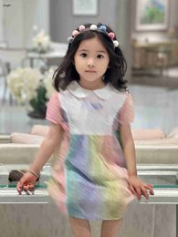 Brand girl skirt Colourful letter printing baby dress Size 100-160 summer kids designer clothes Embroidered letters child frock 24Feb20