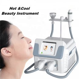 2 In 1 Radio Frequency Fat Burning EMS Cryo Ice Home Use Rf Beauty Instrument Cryo Skin Slimming Loss Weight Machine