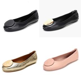 Women Ballet Shoes Flat Sandals Fashion Loafers Lazy Casual Loafer Party Leather Insole Round Toe Ladies Dress Shoes With Box 524