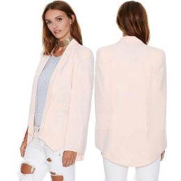 Blazers Summer Women's Blazer Long Sleeve Lapel Cape Blazer Coat Casual Split Poncho OL Jacket Cloak Coat Women Blazer Suit White Pink