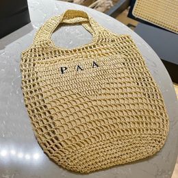 Beach Bag Straw Bag Women Plaited Raffia woven bag Large Capacity Casual Tote Handbag Hollow Summer Vacation Bag fashion bag Convenient storage Summer Lafite grass