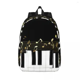Backpack Piano Keyboard And Musical Notes Male School Student Female Large Capacity Laptop