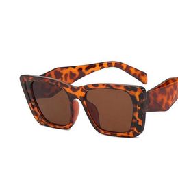 Sunglasses 2022 Vintage Cat Eye Sunglasses Women Men Luxury Brand Ladies New Leopard High Quality Square Sun Glasses Female UV400 GlassesL2402