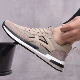 New Spring and Autumn Mens Shoes Sports Shoes Running Shoes Casual Fashion Single Shoes Mens Shoes Lace up Work Shoes Middle and Young Mens Shoes