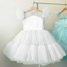 Girl's Dresses 4-10 Yrs Fancy Baby Girls Dress New Year Party Evening Gowns Elegant Princess Dress Ball Gowns Wedding Kids Dresses For GirlsL2402