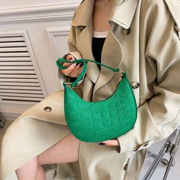 Mini Shoulder Underarm Bags Fashion Women Handbags Small Solid Colour Casual Female Green Pouch Hot Sale Ladies Leather Tote Bag