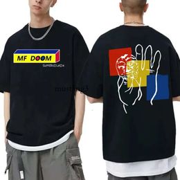 Men's T Shirts Singer Mf Doom Madlib Madvillain Double Sided Graphic Tshirt Tops Male Loose Hip Hop T Shirt Men Women Fleece Cotton T Shirts 230607 122