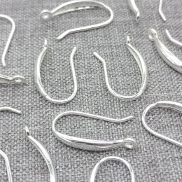 Earrings 6 Pairs of 925 Sterling Silver Shiny Ear Wires Earring Hooks Earring Components