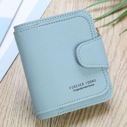 New Female Student Wallet Korean Version Large Capacity Short Button Wallet Multi-function Folding Purse