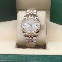 Hochwertige Diamant-Mode 31 mm Datum Saphir automatische mechanische Uhren Sport Damen269o
