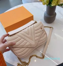 2024 Woman Designer Bag Twill Wave Shoulder Bags Lady Chain Luxury Handbags Women Fashion Handbag Clutch