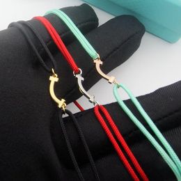 luxury designer jewelry smile bracelet designer blue pink black Female for Girlfriend gift Fashion Charm Jewelry with box