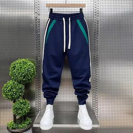 Men's Pants Sweatpants Striped Patchwork Outdoor Jogger Trousers Korean High Quality Pant Loose Casual Y2k Cargo M