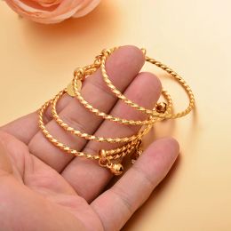 Bangles Gold Colour Baby Bangles &bracelets Birthday Jewellery Best Gift for Girls Kids Child