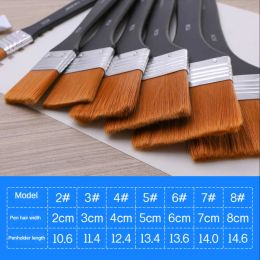 Epilators Nylon Hair Board Brush Gouache Acrylic Short Rod Large Area Oil Paint Brush No. 28 Handpainted Wall Painting Bottom Row Brush