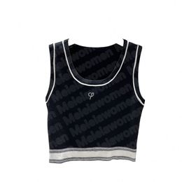 Womens Knits Stripped Crop Tops Tanks Tees Jogging Sport T shirt