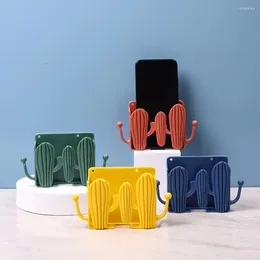 Kitchen Storage Quality Cactus With Hook Wall Mounted Box Control Phone Organiser Mobile Charging Bracket Office Holder