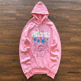 Pan Hooded Atlanta Pink Spider Herbst- und Winter-Straßenpullover XR32