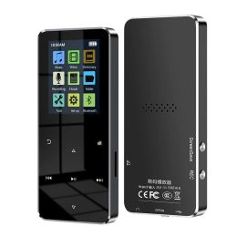 Players New MP3 Player with Bluetooth Speaker Touch key Builtin 8GB 16GB 32GB HiFi Metal Mini Portable Walkman with radio FM recording