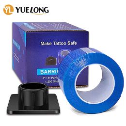 Blade 1200 Sheets Barrier Film Roll with Dispenser Box for Dental Tattoo 4'x6' Barrier Film Roll Tattoo Accesories Supplies