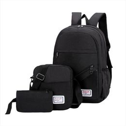 Fashion 3 PCS Anti Theft Backpack Men Women Casual Backpack Travel Laptop Backpack School Bags Sac A Dos Homme Zaino221Q