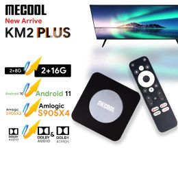 MECOOL Android TV Box KM2 Plus 4K Amlogic S905X4 2G DDR4 Ethernet WiFi Multi streamer HDR 0 TVBOX Home Media Player Set Top Box ZZ