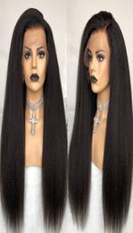 Kinky Straight Wig Full Lace Human Hair Wigs for Black Women 250 Density U Part Wig Yaki Full Lace Wig Lace Front Wigs EverBeauty1329633